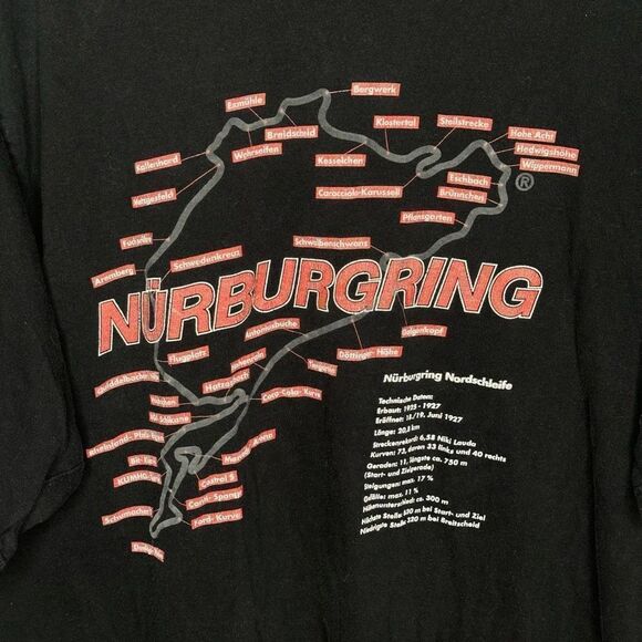 Y2K Nurburgring Track T Shirt Large - Picture 3 of 5